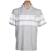 SPORTSCRAFT Men's Striped Polo, Size XL, 100% Cotton, Grey/White, AG2060CO.