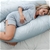 WOOLCOMFORT Australian Made Pregnancy Pillow (Pillowcase included), Sky.
