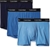 5 Pairs x CALVIN KLEIN Men's Stretch Trunks, Size S, 95% Cotton, Peacoat/De
