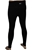 DKNY Women's Distressed Crackle Logo Leggings, Size L, 90% Cotton, Black/Si