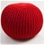 UniGift Knitted Pouf - Red