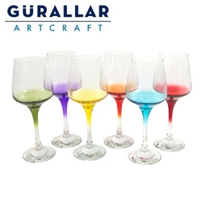 Art Craft Coral 330mL Red Wine Glasses -