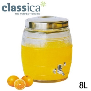 Classica Louisiana 8L Glass Drink Dispen