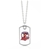 Sydney Roosters Coloured Dog Tag Necklace