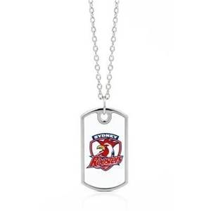 Sydney Roosters Coloured Dog Tag Necklac