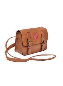 Pumpkin Patch Girl's Embroidered Satchel