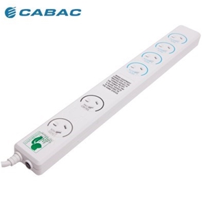 Cabac 6 Way Energy Saving Power Surge Bo
