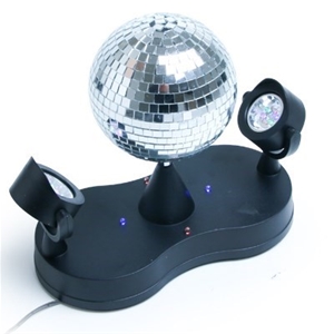 Mirror Ball with Red, Green and Blue LED
