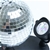 Mirror Ball with Red, Green and Blue LED Lights