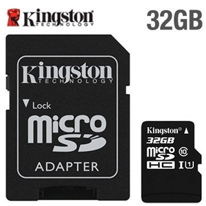 32GB Kingston microSDHC Memory Card & Ad