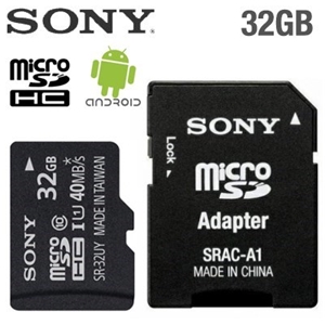32GB Sony microSDHC UHS-I Memory Card an