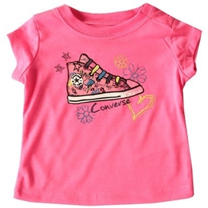 Converse Baby Girls Shoes Logo T-Shirt