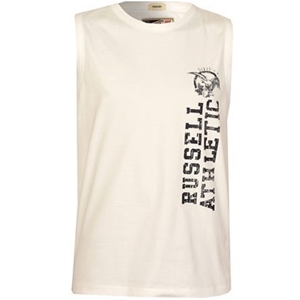 Russell Athletic Mens Distressed Logo Ve