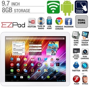 9.7'' EZPad Dual Core Android Touch Tabl