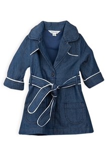 Pumpkin Patch Girl's Piped Trench Coat