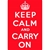 Keep Calm and Carry On Red, 118x80cm Canvas Print
