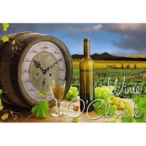 Wine O Clock, 75x50cm Canvas Print