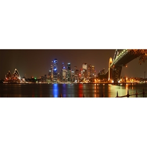 Sydney Harbour Bridge to Right, 118x37cm