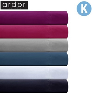 1000TC Ardor King Bed Sheet Set Colours-