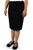 T8 Corporate Ladies 25 Inch Contour Waist Skirt (Navy) - RRP $109