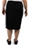 T8 Corporate Ladies 25 Inch Contour Waist Skirt (Black) - RRP $109