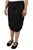 T8 Corporate Ladies Pencil Skirt (Charcoal Pinstripe) - RRP $119