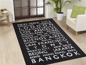 World Pictures World Cities Rug 150 x 10