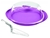 Violet Cake Dish with Dome & Slicer
