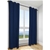 Set Of 2 Ultrasol Microfibre Curtains - Navy